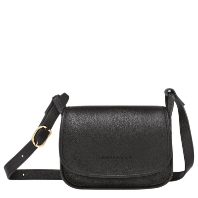 Women's Longchamp Le Foulonné S Crossbody Bags Black | UAE-7386PL