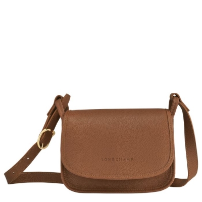 Women's Longchamp Le Foulonné S Crossbody Bags Brown | UAE-8930BW