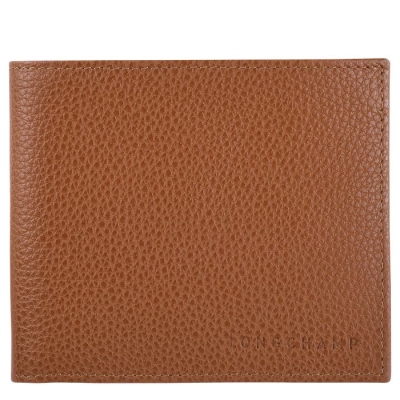 Women's Longchamp Le Foulonné Wallets Brown | UAE-1932TW