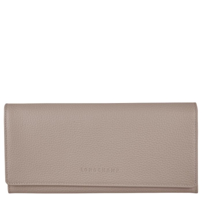 Women's Longchamp Le Foulonné Wallets Grey | UAE-7362LJ