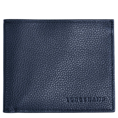 Women's Longchamp Le Foulonné Wallets Navy | UAE-7283KE