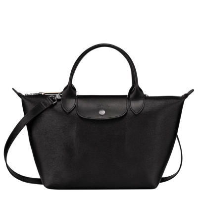 Women's Longchamp Le Pliage City S Top-handle Bags Black | UAE-0651BX