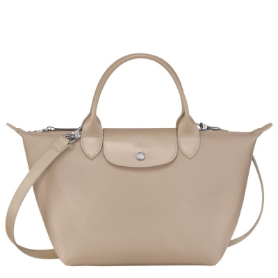 Women's Longchamp Le Pliage City S Top-handle Bags Beige | UAE-3982PF