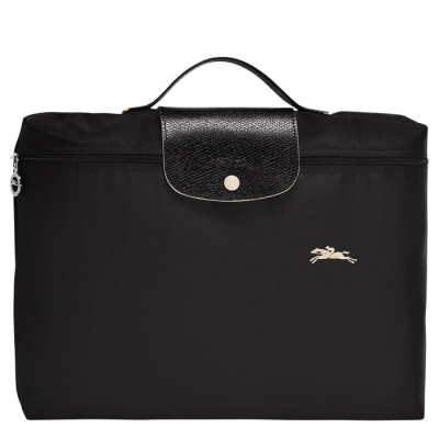 Women's Longchamp Le Pliage Club S Document Holders Black | UAE-0621OC