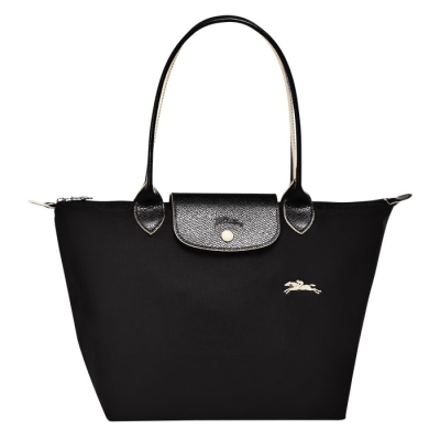 Women's Longchamp Le Pliage Club S Shoulder Bags Black | UAE-9234TM