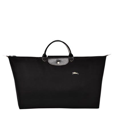 Women's Longchamp Le Pliage Club XL Travel Bags Black | UAE-8519RW