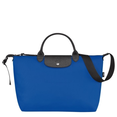 Women's Longchamp Le Pliage Energy L Top-handle Bags Blue | UAE-8147ML