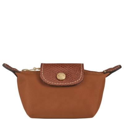 Women's Longchamp Le Pliage Original Cardholders & Coin Purses Brown | UAE-6081WG