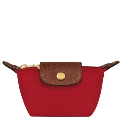 Women's Longchamp Le Pliage Original Cardholders & Coin Purses Red | UAE-8734WP