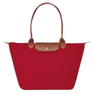 Women's Longchamp Le Pliage Original L Shoulder Bags Red | UAE-5268IL