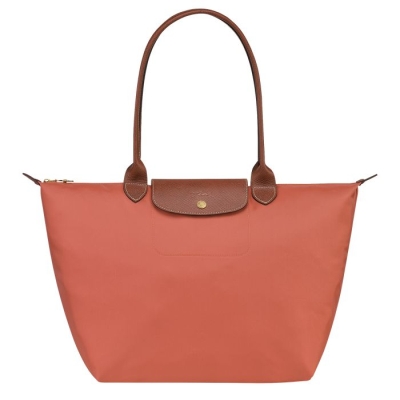 Women's Longchamp Le Pliage Original L Shoulder Bags Pink | UAE-6428MT