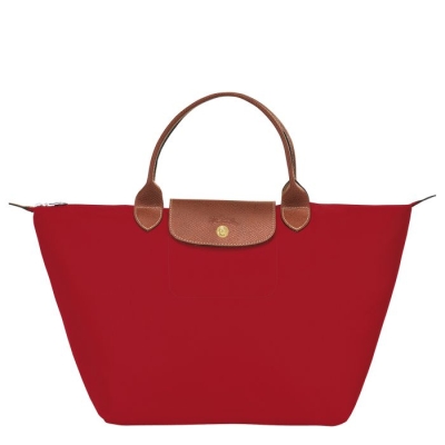 Women's Longchamp Le Pliage Original M Top-handle Bags Red | UAE-7246JF