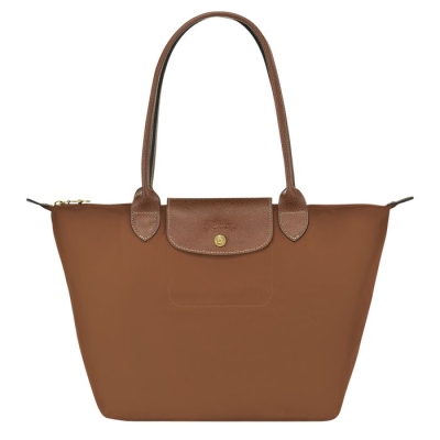 Women's Longchamp Le Pliage Original S Shoulder Bags Brown | UAE-5728YN