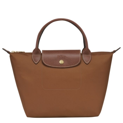 Women's Longchamp Le Pliage Original S Top-handle Bags Brown | UAE-0854CP