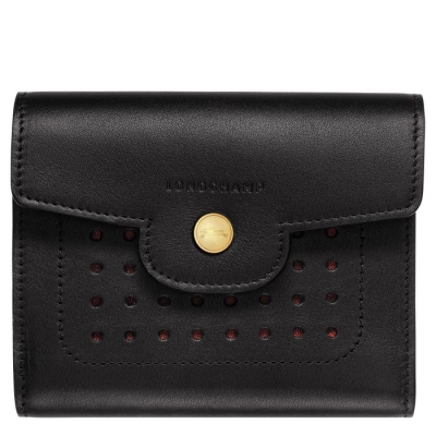 Women's Longchamp Mademoiselle Wallets Black | UAE-1934BL