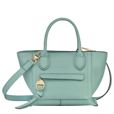 Women's Longchamp Mailbox S Top-handle Bags Blue | UAE-4150XW