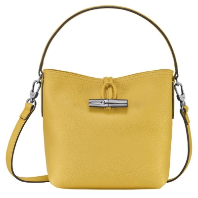 Women's Longchamp Roseau Essential S Top-handle Bags Yellow | UAE-0195IE