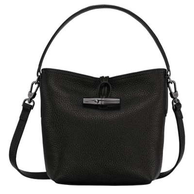 Women's Longchamp Roseau Essential S Top-handle Bags Black | UAE-4973JI