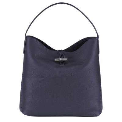 Women's Longchamp Roseau Essential Shoulder Bags Navy | UAE-7605FW