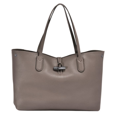 Women's Longchamp Roseau Essential Shoulder Bags Grey | UAE-9287AV