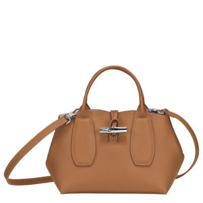 Women's Longchamp Roseau S Top-handle Bags Beige | UAE-1854EP