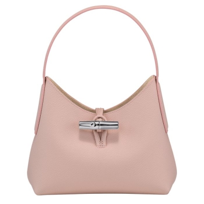 Women's Longchamp Roseau XS Shoulder Bags Light Pink | UAE-6340WE