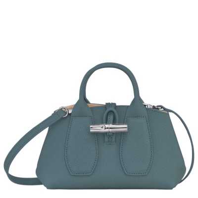 Women's Longchamp Roseau XS Top-handle Bags Blue | UAE-3427WB