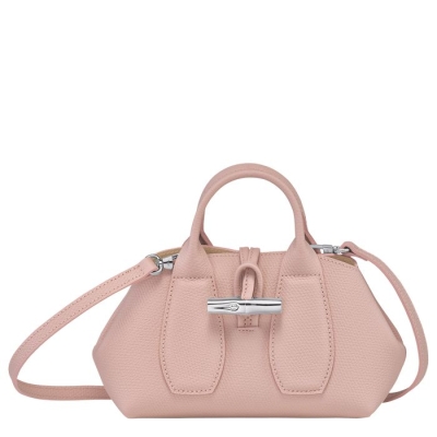 Women's Longchamp Roseau XS Top-handle Bags Light Pink | UAE-7916JF